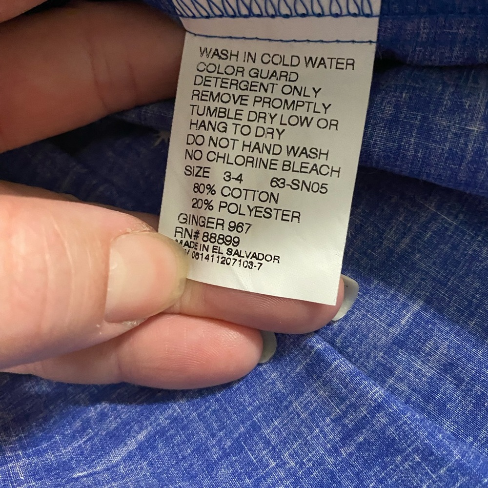 Eleanor Rose, Blue Nativity Dress